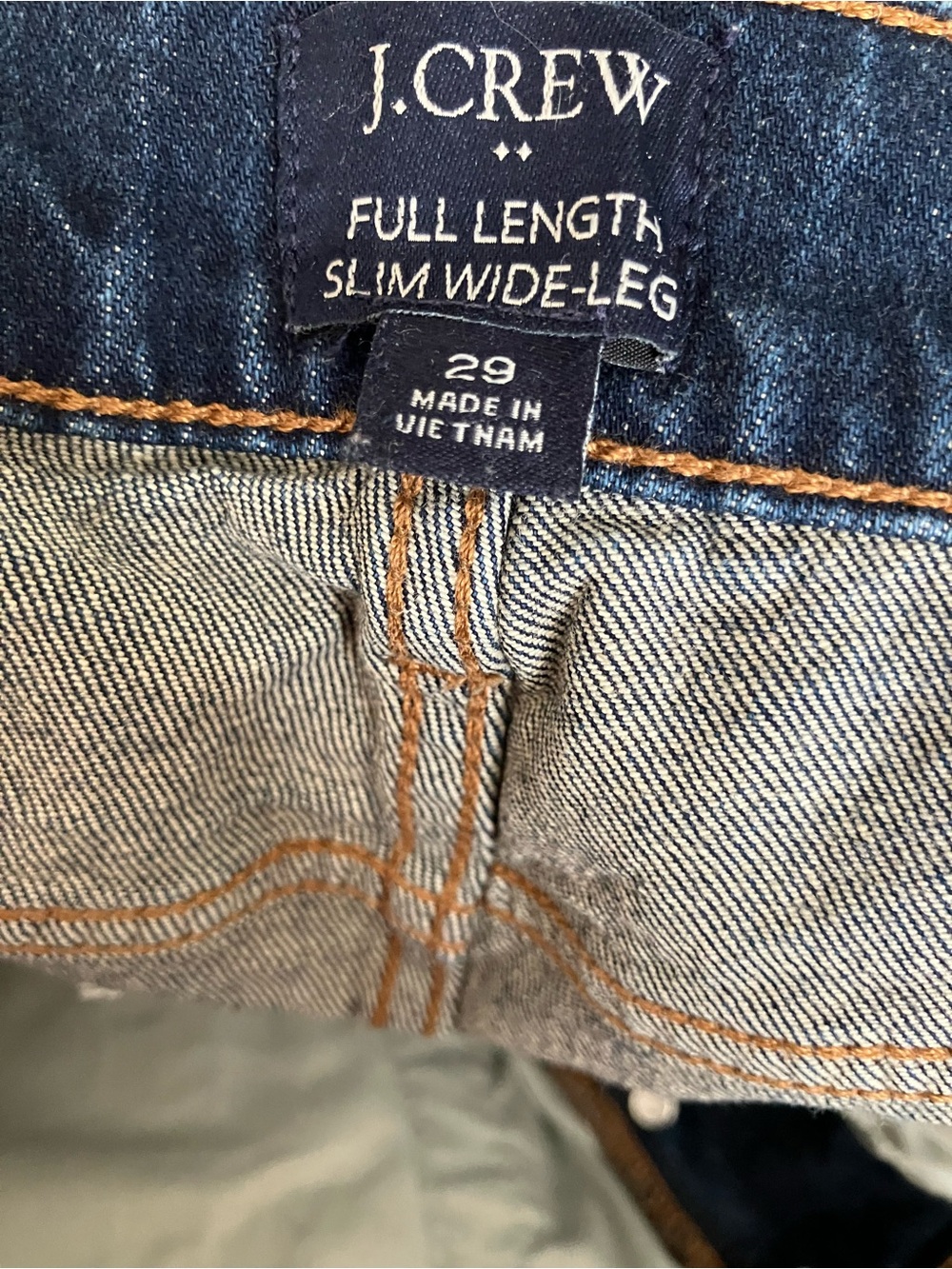 J.Crew Slim Wide Leg Jeans - Picture 3 of 5